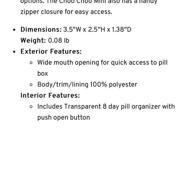 LUG Choo Choo Mini Pill Box Resort Tropics BNIP - Picture 5 of 5